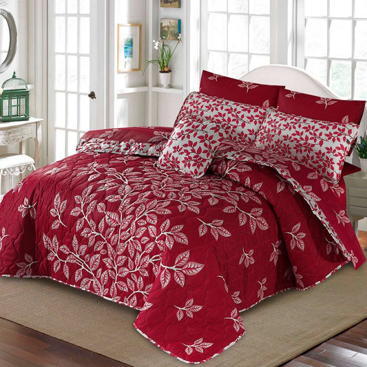 7Pc Cotton Printed Comforter Set AC-017