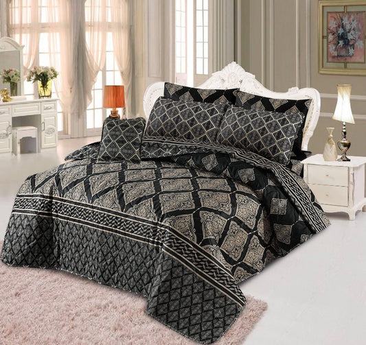 7Pc Cotton Printed Comforter Set AC-015