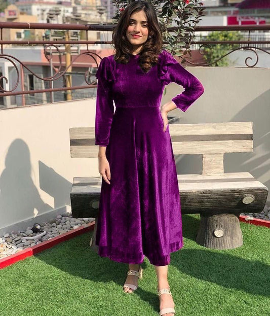 Velvet All-Over Printed 2Piece D-001