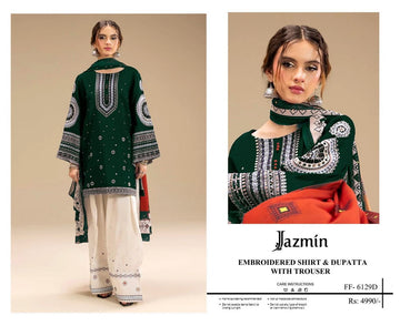JAZMIN LAWN EMBROIDERED 3PC