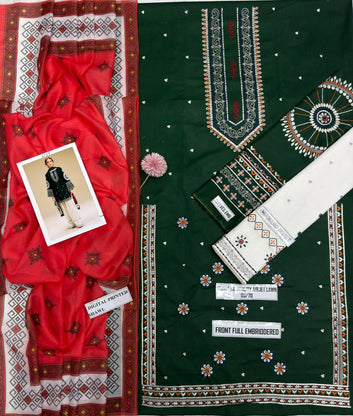 JAZMIN LAWN EMBROIDERED 3PC