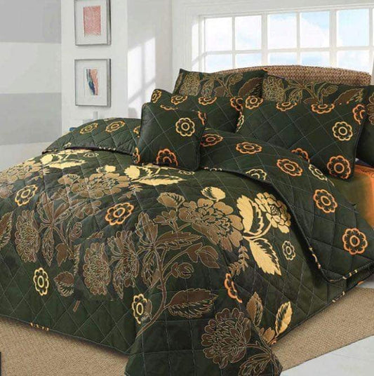 7Pc Cotton Printed Comforter Set AC-004