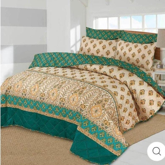 7Pc Cotton Printed Comforter Set AC-005