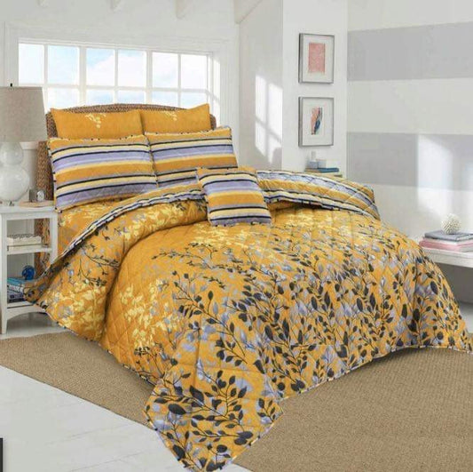 7Pc Cotton Printed Comforter Set AC-012