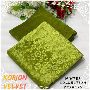 Velvet All-Over Printed 2Piece D-004