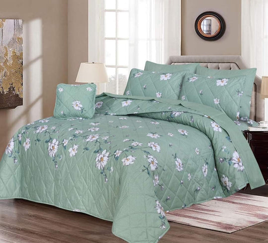 7Pc Cotton Printed Comforter Set AC-003